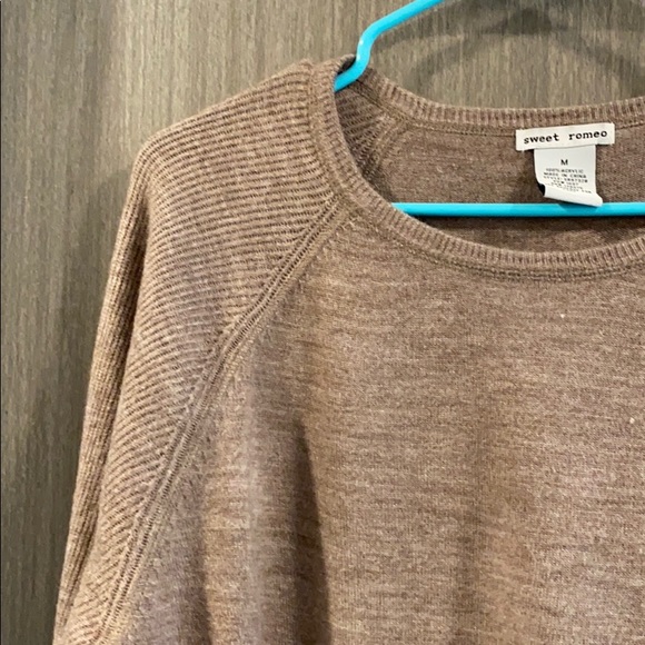 ❗️BOGO❗️Light Brown Sweet Romeo Sweater - Picture 6 of 7